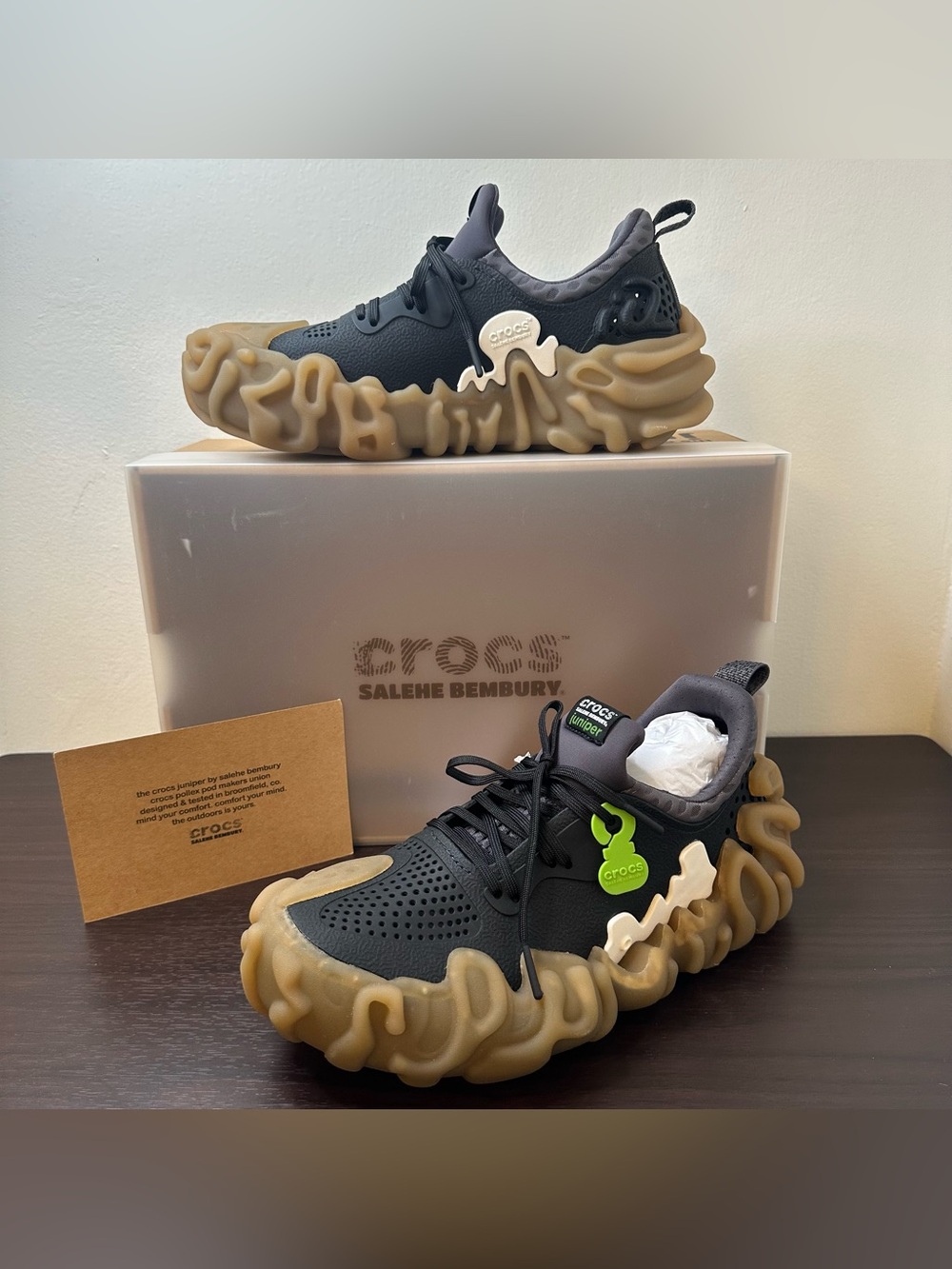 CROCS Salehe Bembury X Pollex Juniper Boba Sneakers Size Men's 8 Women's 10, New
